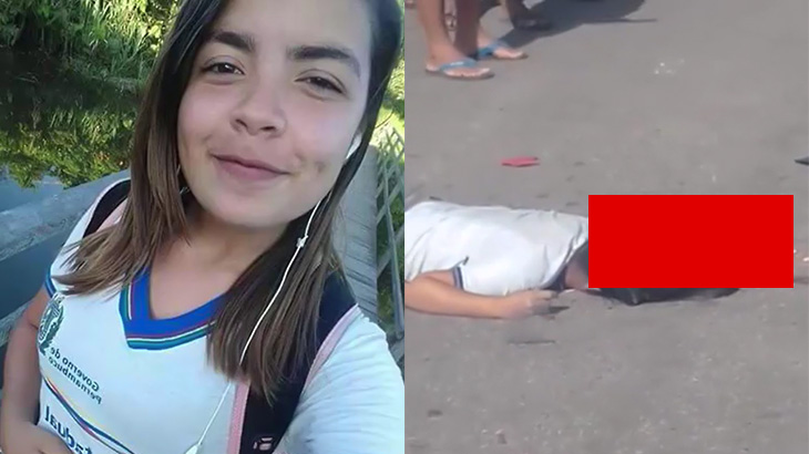 【閲覧注意】バイクに乗っていた女の子、ヘルメットごとタイヤに潰されて死亡したグロ動画。