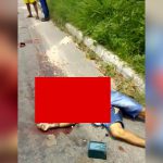 【閲覧注意】バイク事故で頭が完全に破壊されて死亡した男性のグロ動画。