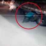 【閲覧注意】動き出したトラックのタイヤに頭を突っ込んで自殺する男。