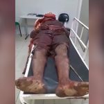 【閲覧注意】マチェーテで切り刻まれて死亡した男性を撮影したグロ動画。