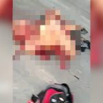 【閲覧注意】事故で死んだ男性、もはや何がなんだか分からない肉塊と変わり果てたグロ動画。
