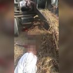 【閲覧注意】農業用の機械に巻き込まれて頭と右腕がちぎれてしまった男性のグロ動画。