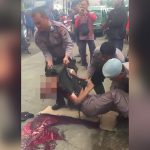 【閲覧注意】頭を車のタイヤで潰されてペラペラになってしまった男性のグロ動画。