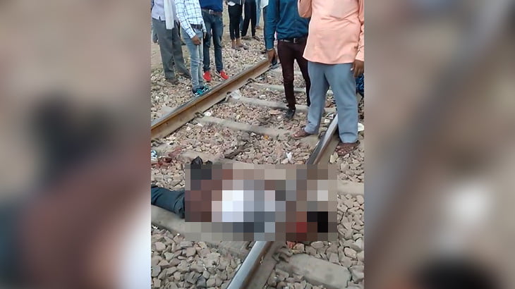 【閲覧注意】電車に首と脚を切断されて死亡した男性のグロ動画。