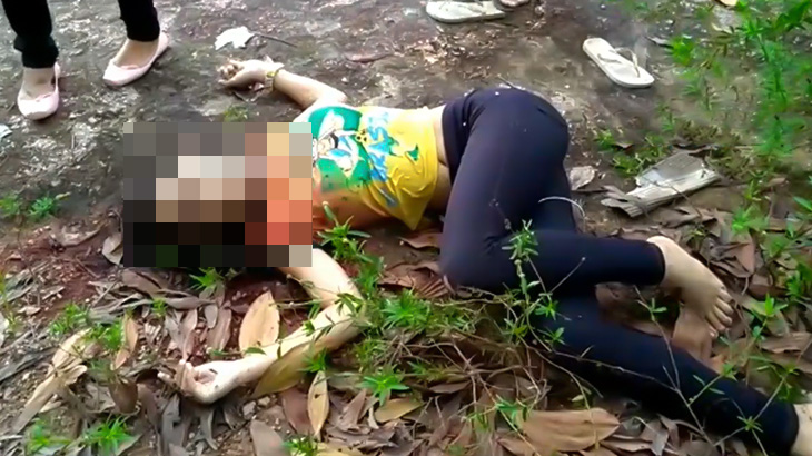 【閲覧注意】ギャングに殺されて死体となって発見された女の子の?像。