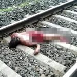 【閲覧注意】列車に轢き殺された男の死体映像。