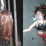 【閲覧注意】飛び降り自殺した女性がフェンスに突き刺さって胴体真っ二つになってしまったグロ画像。