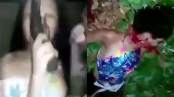 【閲覧注意】イキリちらしてたギャングの女が殺されるbefore／after映像。