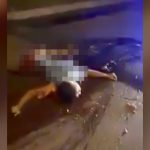 【閲覧注意】女性のグチャグチャになった肉片が飛び散った事故現場の映像。
