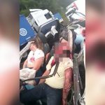 【閲覧注意】事故で頭が破壊されてしまったドライバーのグロ動画。