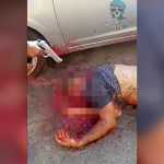 【閲覧注意】銃で?を何発も撃たれて殺された男の?像。