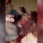 【閲覧注意】マチェーテで首を切断されかけた状態で殺された男性の死体映像。