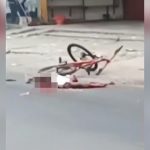 【閲覧注意】自転車に乗っていた男がトラックに頭を潰される映像。