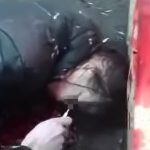 【閲覧注意】殺した女性の耳を切ったり目にナイフを突き刺したりするグロ動画。