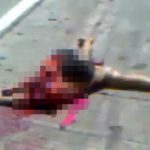 【閲覧注意】車に轢かれて頭がもげてしまった女の子の死体映像。