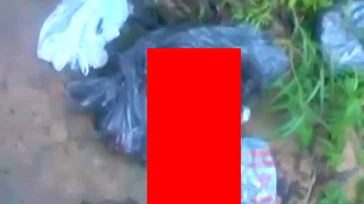 【閲覧注意】ゴミ袋の中からバラバラにされた男の死体が発見された映像。
