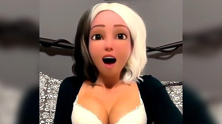 アニメ顔に加工した女性のエロ動画、不気味過ぎる･･･（動画）