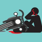 【微閲覧注意】バイク事故のおじいちゃん、顔の皮膚が剥がれてします（動画）