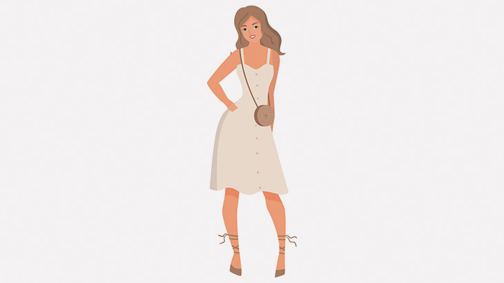 ノーパンのワンピース美女、わざとマンコをチラチラ見せてしまう（動画）