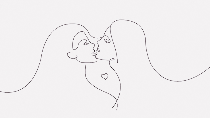 2人の美女が全裸でいちゃつきながらキスする?像がエッチすぎる（動画）