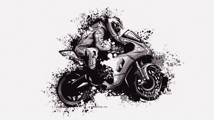 バイクツーリング中、転倒する仲間を見てテンション上がる男（動画）