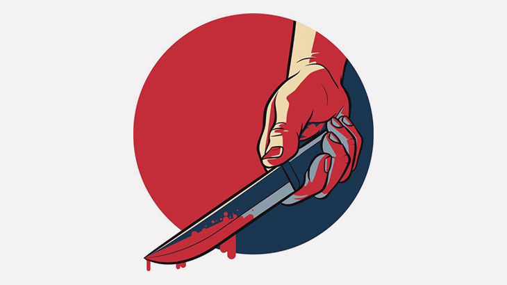 【閲覧注意】喉をサッと切られて血抜きされる男（動画）