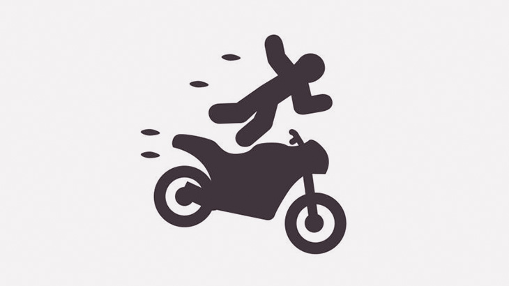 【閲覧注意】転倒したバイクに挟まった足、ちぎれてしまう･･･（動画）