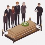 葬儀中、男性死体の顔にマンコをこすりつける女（動画）
