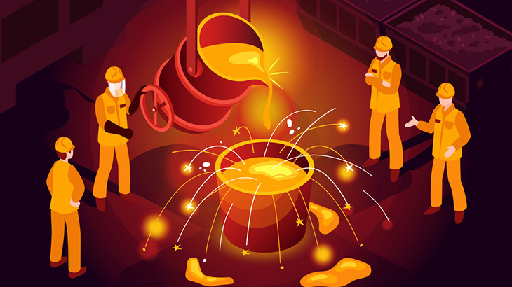 工場で働いていた男性、溶鉱炉に落ちて死亡･･･（動画）