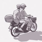 【閲覧注意】転倒したバイカーの頭、バスのタイヤで潰されてしまう（動画）