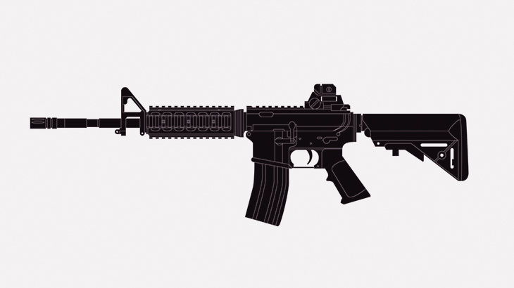 【超！閲覧注意】アサルトライフルで自分の頭を撃ち抜いて自殺する男（動画）