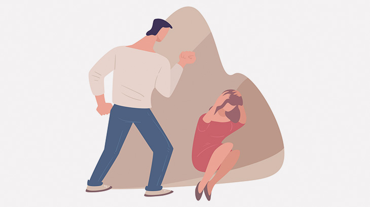 テレビ電話中の女性、元夫に暴行されまくってしまう（動画）