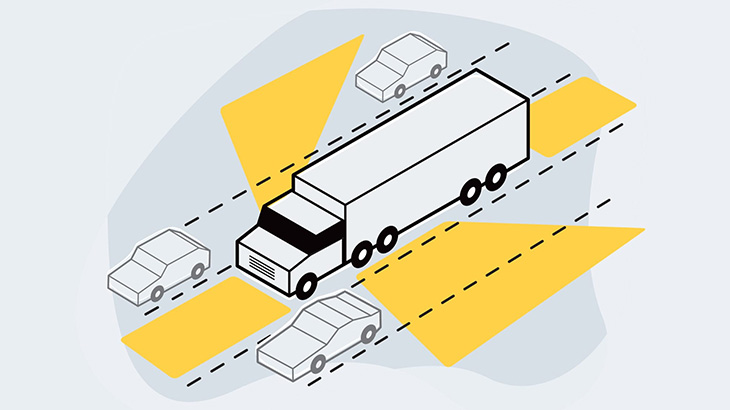 信号待ちのトラックの前を横切ろうとした男、轢かれて死亡（動画）