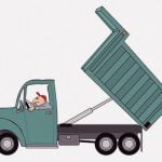 トラックの荷台を上げて作業中だった男たち、潰されて死亡（動画）