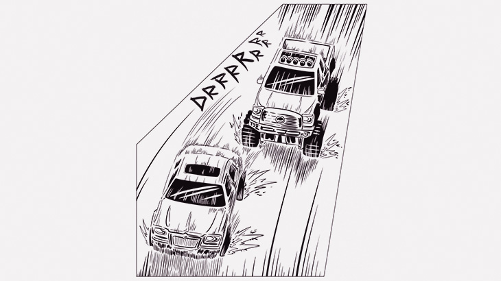 車をつぎつぎ奪いながら警察から逃げる男（動画）