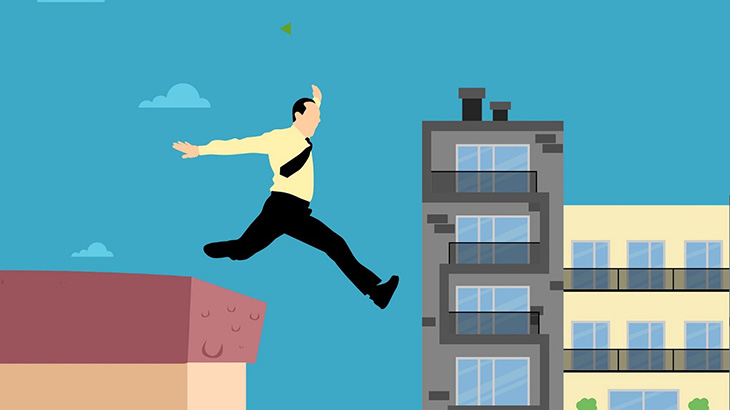 【閲覧注意】飛び降りした男が地面に激突する瞬間、ヤバすぎ･･･（動画）