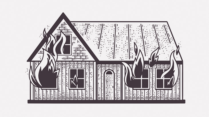 【閲覧注意】消火した部屋から丸焦げになって発見された女性（動画）