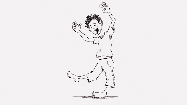 生まれつき膝が逆に曲がっている男性の日常の記録