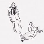 審判に背中をポンと叩かれたサッカー選手「痛いよー！痛いよー！」（動画）