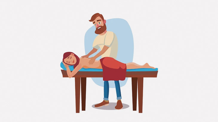 整体師の男、女性のアソコを触りまくってしまう（動画）