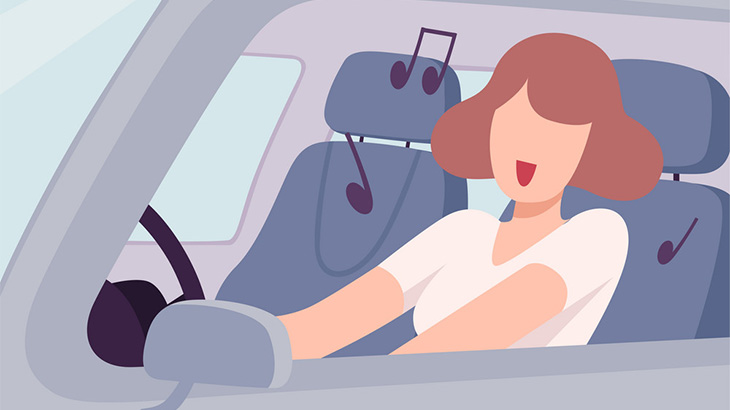 オナニーしながら車を運転する女性が撮影される（動画）