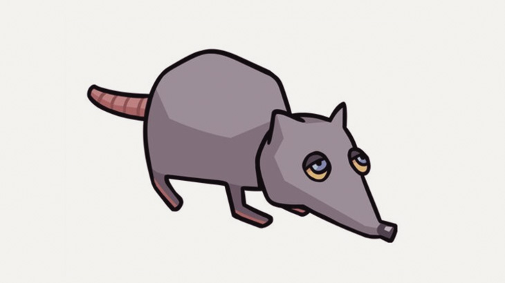 家に侵入してきたネズミのお尻をペンペンする男（動画）