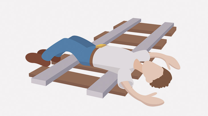 【閲覧注意】男「自殺しよ･･･」→ 電車に駆け寄って死亡（動画）