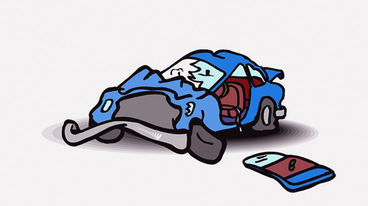 【閲覧注意】車で事故った男、胴体ちぎれてしまう･･･（画像）