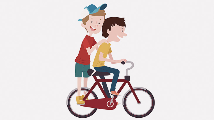 キッズ「自転車で坂下るのたのしー！！」→ 柵に頭がはまってしまう（動画）