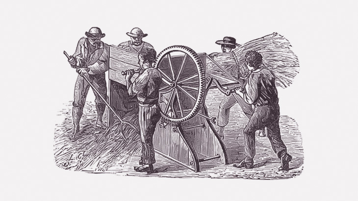 【閲覧注意】脱穀機に巻き込まれた男、足だけになってしまう･･･（動画）