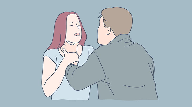 日頃から彼氏から暴力を受けている女性、その様子を撮影して公開