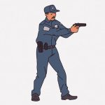 ナイフを持って暴れる男を銃殺する警察官のボディカム映像