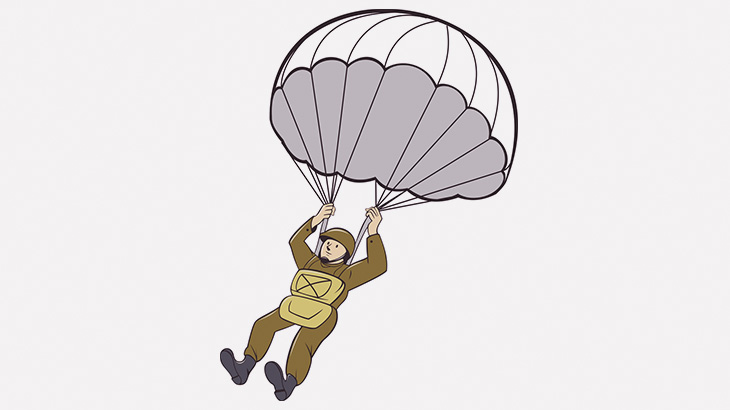 【閲覧注意】パラシュート降下に失敗した兵士さん、頭がパズルのように割れてしまう･･･（画像）