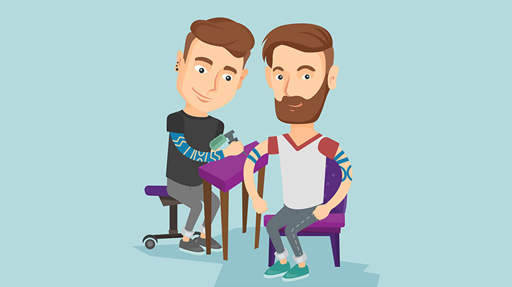 彫師「タトゥーでアニメーション作ってみた」（動画）